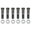6 Pack 2-7/8"Lx11/16"W Stump Grinder Tooth with 5/8"-18 Nuts Compatible