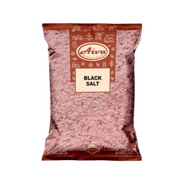 Aiva Black Salt, Fine (Kala Namak) (7 oz Bulk) – Premium Indian Seasoning for Cooking and Flavoring