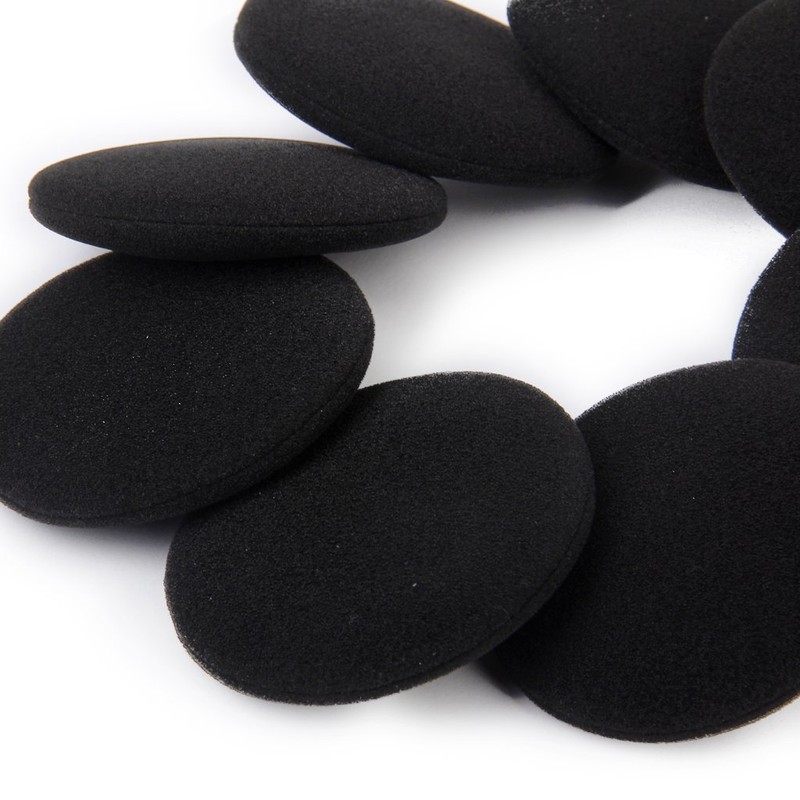 4 Pairs 55mm Foam Ear Pads for Headphones - Black