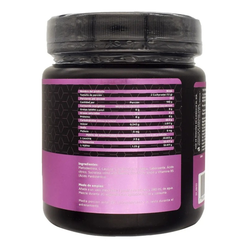 Bcaas Aminoácidos En Polvo Mora Azul High Power