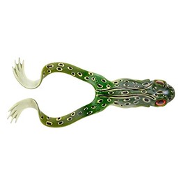 Spro Creature bait for pike fishing, Iris The Frog, 12 cm, 20 g, colour: natural green frog