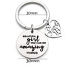 Inspirational 16th Birthday Key Chain "Beautiful Girl, You Can do