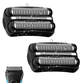 2Pack 21B Series 3 Replacement Head Compatible with Braun S3, 21B Foil and Cutter Razor Head for Braun s3 Wet and Dry Replacement Head 3040s 300s, 310s, 320s, 3050cc 360s 370cc-4, 3090cc etc.