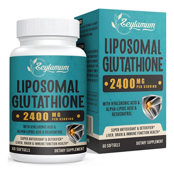 Glutatión Liposomal De 2400 Mg Absorción Máxima 60 Cápsulas