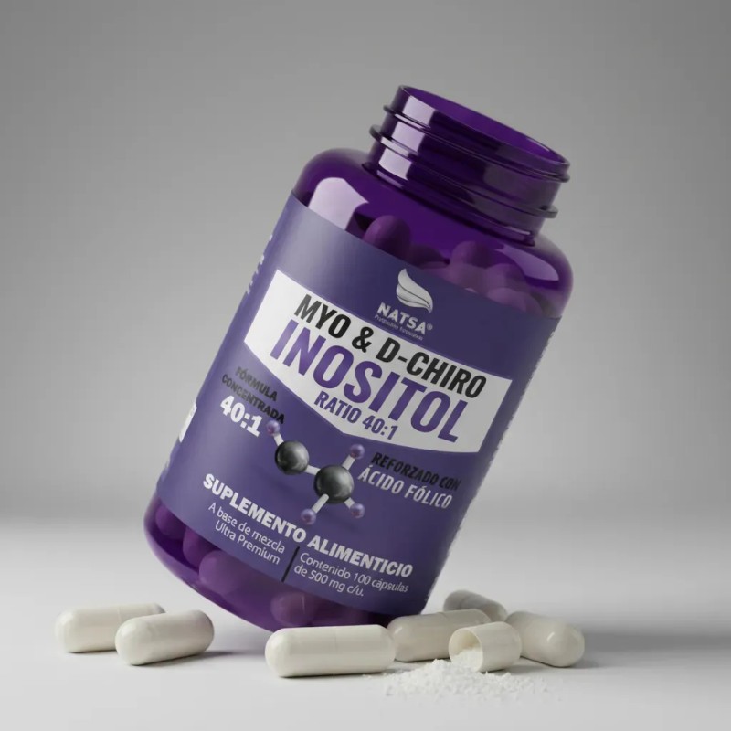 Myo Chiro Inositol 100 Cápsulas Ultra Concentrado Combinación Perfecta Equilibra