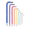 9 Pcs Hex Wrench Set Color Coded Non Slip CR
