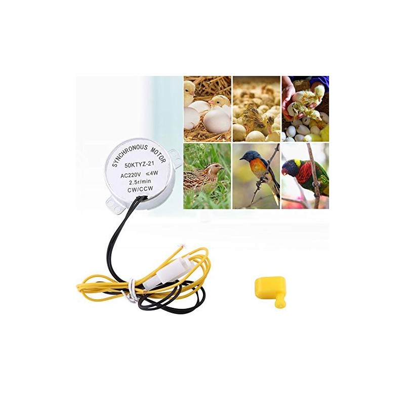 HEEPDD Egg Turner Motor Incubator Rotator Motor with Connector Hatching