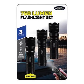 Police Security 750 Lumen Flashlights, 3 pk. NO SHIP TO CA