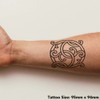 'Celtic Knot' Temporary Tattoo - Water Resistant, Skin-Safe, Non-Toxic Transfer