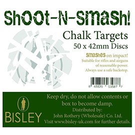 Bisley Chalk Targets Shoot-n-smash 42 Mm Box Of 50
