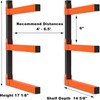 WALMANN Lumber Storage Rack for Garage, Wall Mount Heavy Duty