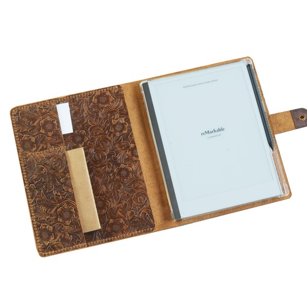 Genuine Handmade Leather Case for remarkable paper pro, Premium Pen