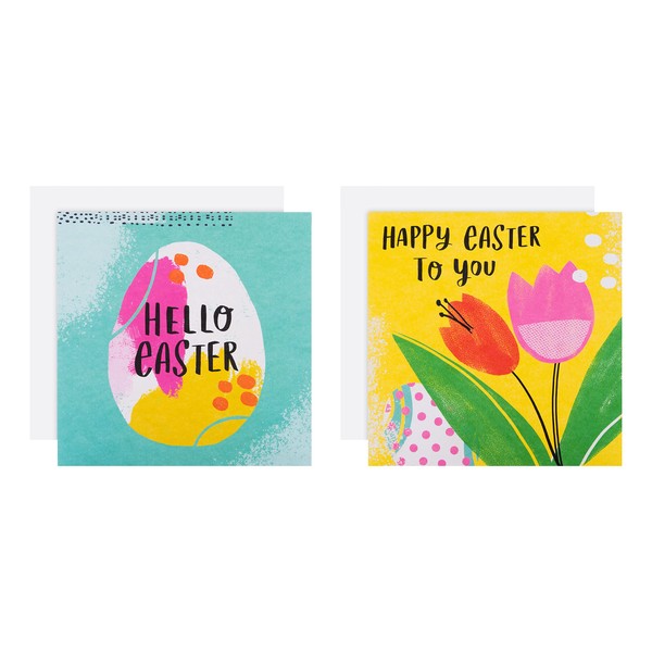 Hallmark Charity Easter Cards Pack - 10 Cards in 2 Contemporary Designs