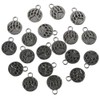 hobbyhub 100Pcs Bear Paw Pattern Charms,0.71x 0.58inch Metal Hollow Charms,for