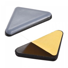 uxcell 45mm x 35 mm x 35mmmm Triangle PTFE Furniture Sliders, Adhesive Self Stick for Wood Floors, Ceramic Tile and Carpeting 12pcs