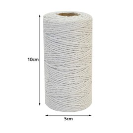 YAZHED Garden Twine,Coloured String Twine, 100M String Twine, 2MM Gift Wrapping String,tring for DIY Crafts, Gift Wrapping Christmas, Floristry and Gardening Decoration -White