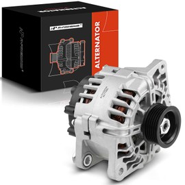 A-Premium Alternator Compatible with Kia Rio 2012 2013 2014 2015 2016 2017, L4 1.6L, 110Amp 12V 6-Groove Pulley Clockwise, Replace# 37300-2B600, 37300-2B610