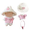 MUNSKT 3 Stück Plüschpuppe, Mini-Plüschtier, Kleidung für Puppe, Mütze und