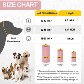 Meifsou Sudadera con capucha calmante para perros: cubreorejas elástico, banda para la cabeza que no se mueve y que calma las orejas, ideal para truenos, relámpagos, fuegos artificiales, visitas al ve
