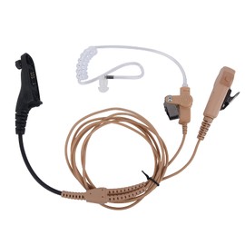 Dual PTT Acoustic Headset XPR 7550e Radio Earpiece APX 4000 6000 7000 8000 Headphone with PTT Mic for Motorola APX4000 APX6000 APX7000 APX8000 XIR8628 (Flesh)