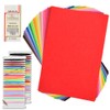 TIMESETL 50pcs Coloured Felt Fabric Craft Felt for Sewing, 20