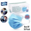 Wish Disposable Face Masks, Pack of 50, Wide Ear loop