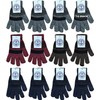 Yacht & Smith 12 Pairs of Winter Gloves Mens Womens