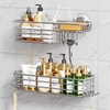 TAILI Rustproof Shower Shelf Bathroom Shelf No Drilling Shower Shelf