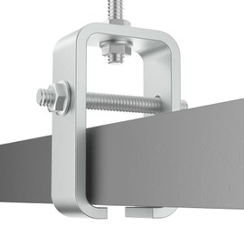 Channel Trolley Track Hanger Bracket for Strut Channel, 1-5/8" Intermediate Support Hanger Bracket for All 1-5/8" Channel Trolley Track (Silver 4 Pack)