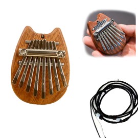 FsGrg Key Carimba Thumb Piano, Premium Solid Wood, Mini Portable Finger Percussion Instrument Beginner Set for Kids and Adults of All Ages, Pocket Size Finger Music Box, Easy to Play Finger Piano