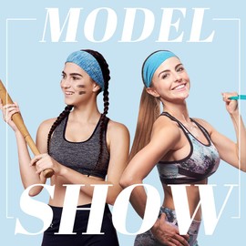 Dreamlover Sweat Bands for Women, Yoga Headbands for Girls, Workout Headbands for Women, Bandeau Cheveux Femme Sport, 6 Pieces