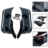 XMMT Smoke Adjustable Fairing Air Deflectors Side Wing Windshield for