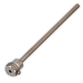 Immersion Sleeve Stainless Steel V4A, G 1/2 Inch, Installation Length 300 mm for Temperature Sensor 6 mm Heating up to 600 °C