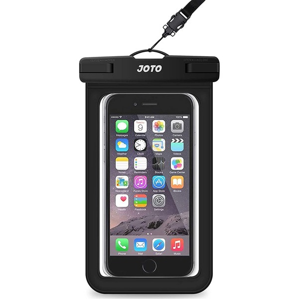 JOTO 防水ケース IPX8認定 携帯電話用ドライバッグ 最大7.0”スマホに対応可能 適用端末：iPhone 15 14 13 Mini Pro Max・iPhone 12・11・XS・Android -ブラック