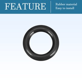 QUARKZMAN Nitrile Rubber O-Rings Replacement Rubber Rings 8 mm x 5 mm x 1.5 mm for Tap Plumbers Repair Seal Connection, Black Pack of 50