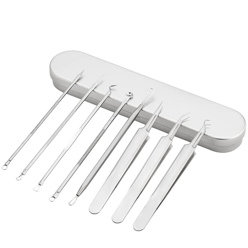 Whitehead Blemish Removal Tool Pimple Popper Tool Kit 8 Pcs