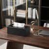 MEIBOOCH Rectangle Tissue Box Cover, Luxury PU Leather Tissue Box