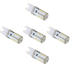 WELSUN 5X G9 led Light Bulbs 12v 4 Watt 57 SMD 3014 10-20V 4W Equivalent to 30W Halogen Bulb Low Voltage for Battery-Powered, Solar System and Yachts (Color : Warm White)