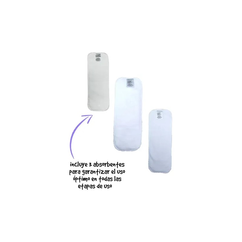 Juego De Absorbentes Para Pañal De Tela Ecopipo Premium G4