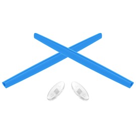 Tintart Kits de goma de repuesto para orejas y narices para anteojos de sol Oakley Whisker Azul