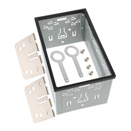 Gadpiparty Double Din Metal Car Stereo Installation Kit Sturdy Mounting Frame Audio Performance and Enhanced Clarity Easy Setup