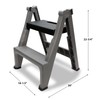 Performance Tool W85040 Heavy Duty 2-Step Folding Ladder, 300lb Weight