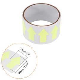 PATIKIL Glow in The Dark Tape, 1 Roll Directional Arrows Fluorescent Marking Tape Luminous Arrow for Stairs Step Floor Direction Caution
