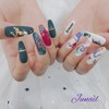 ⭐️ Snake handmade nail tips ✨ - Long Almond /