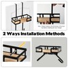 Ironing Board Hanger Wall Mount with Adjustable Double Hooks,Dual Installation