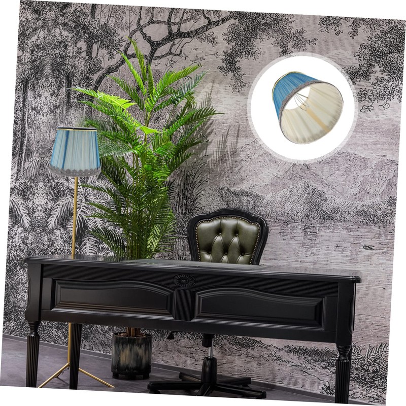WHAMVOX Pleated Chiffon Lampshade Replacement Light Cover Elegant Decor for