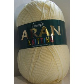 Aran 400g Wool/Knitting Yarn, (Lemon (403))