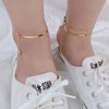 Silver 925 3mm snake rope snake silver anklet mini me