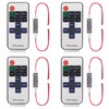 ACEIRMC 4pcs RF Mini Wireless Remote Controller 11 Key with