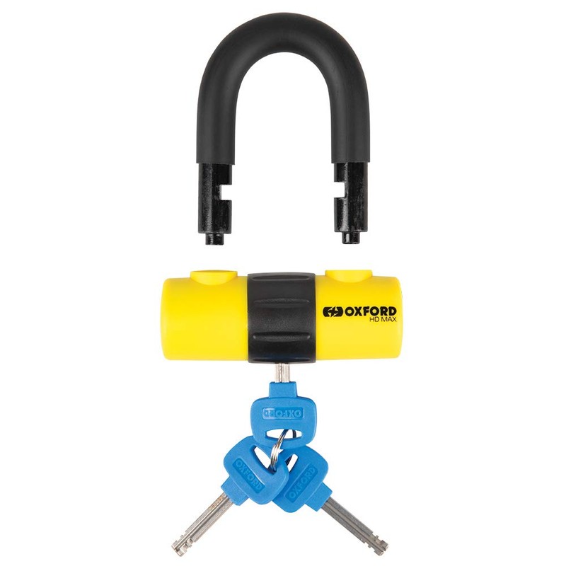 Oxford HD Max Yellow High Security Motorcycle Steel Disc Lock